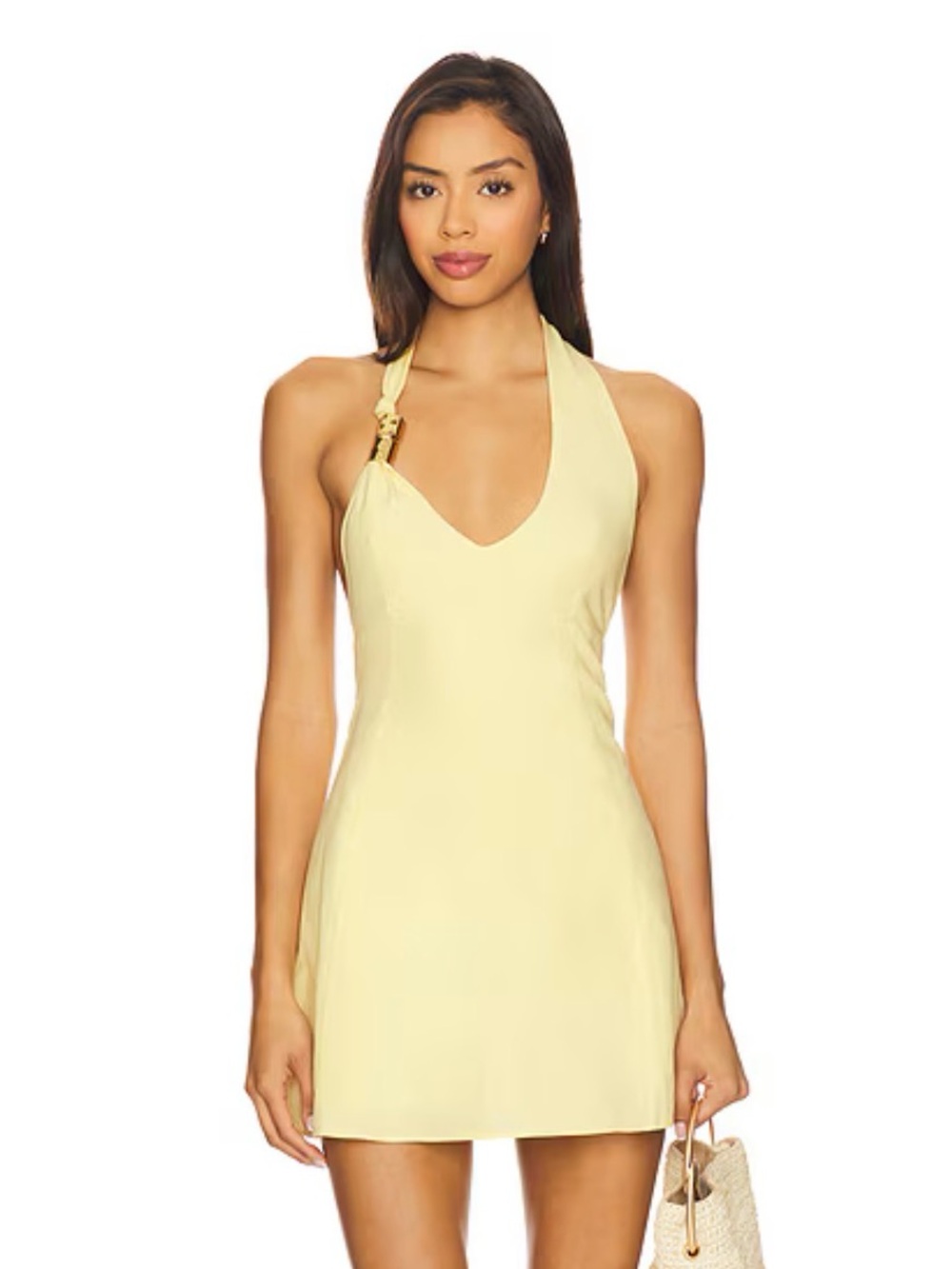 NEW Oskar Mini Dress in Lemom Revolve